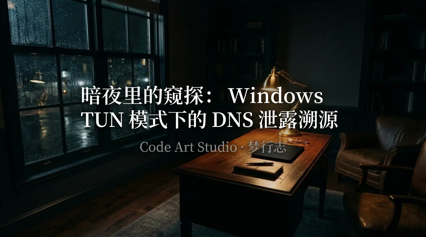记录一次隐蔽的 DNS 泄露排查过程。在 Windows 系统下开启 TUN 模式,看似完美的网络代理背后,系统底层的『聪明』机制正悄悄把你的隐私出卖给运营商。 /2026/03/21/windows-tun-mode-dns-leak-investigation/featured-image.webp