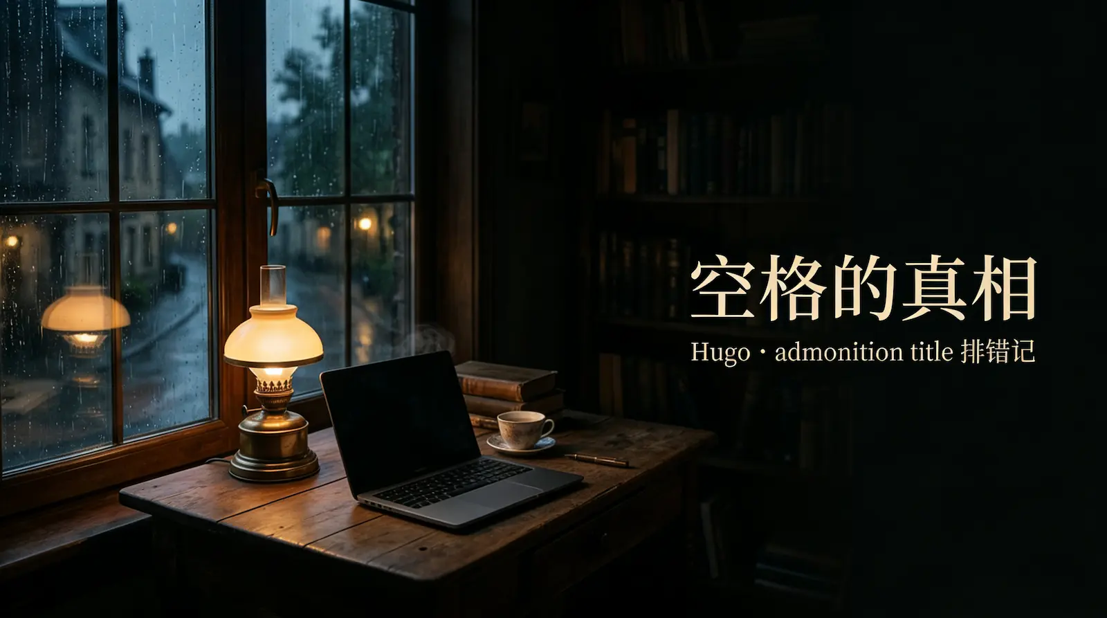 记录一次 Hugo + LoveIt 中 admonition title 空格失效的排查过程:从怀疑 shortcode 和 partial,到最终确认是 HTML 空白折叠,再用全角空格 U+3000 稳定解决。 /2026/03/28/hugo-loveit-admonition-title-fullwidth-space/featured-image.webp